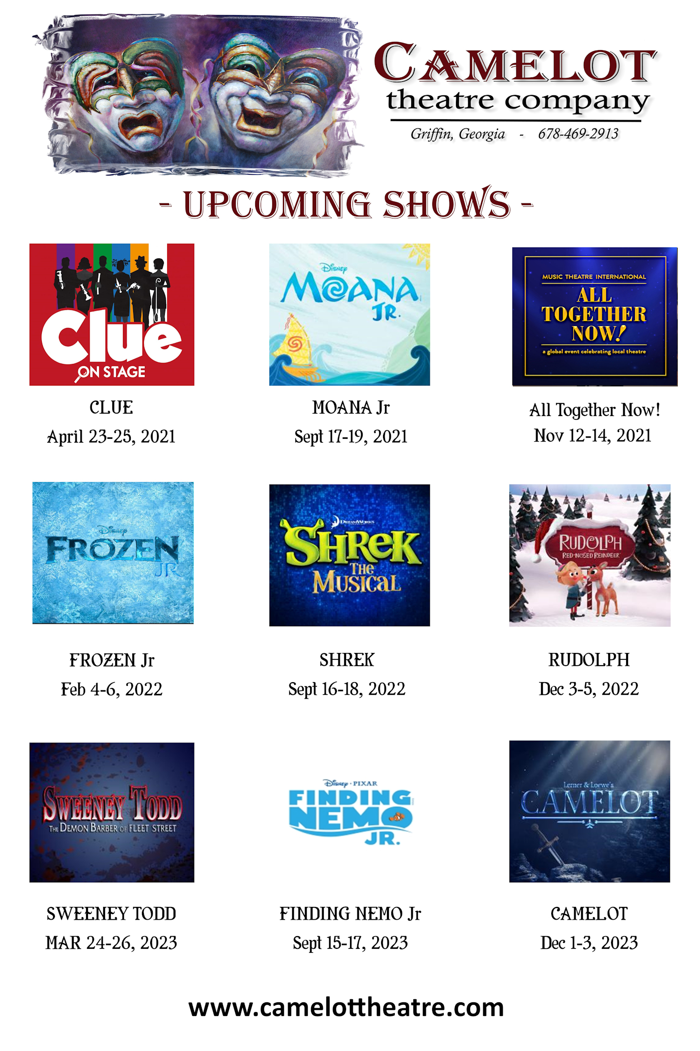 Camelot Upcoming Shows